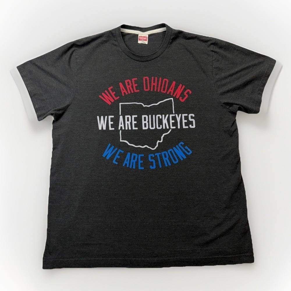 Homage Ohio Buckeyes T Shirt Mens Size XL We Are Ohioans Graphic Tee Ohio Strong